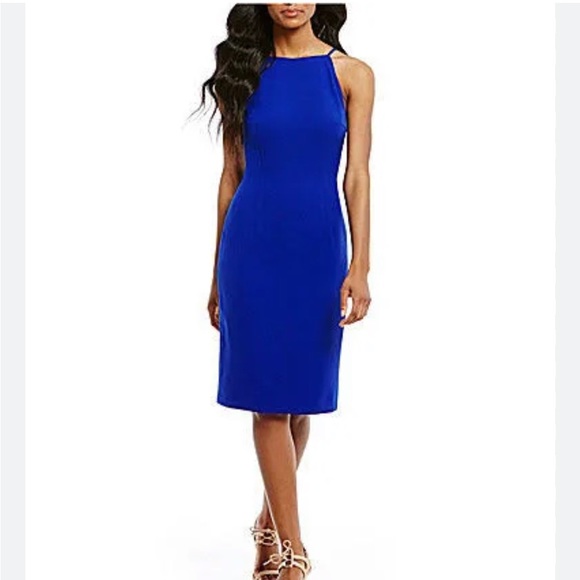 Antonin Dress, Royal Blue/Bone